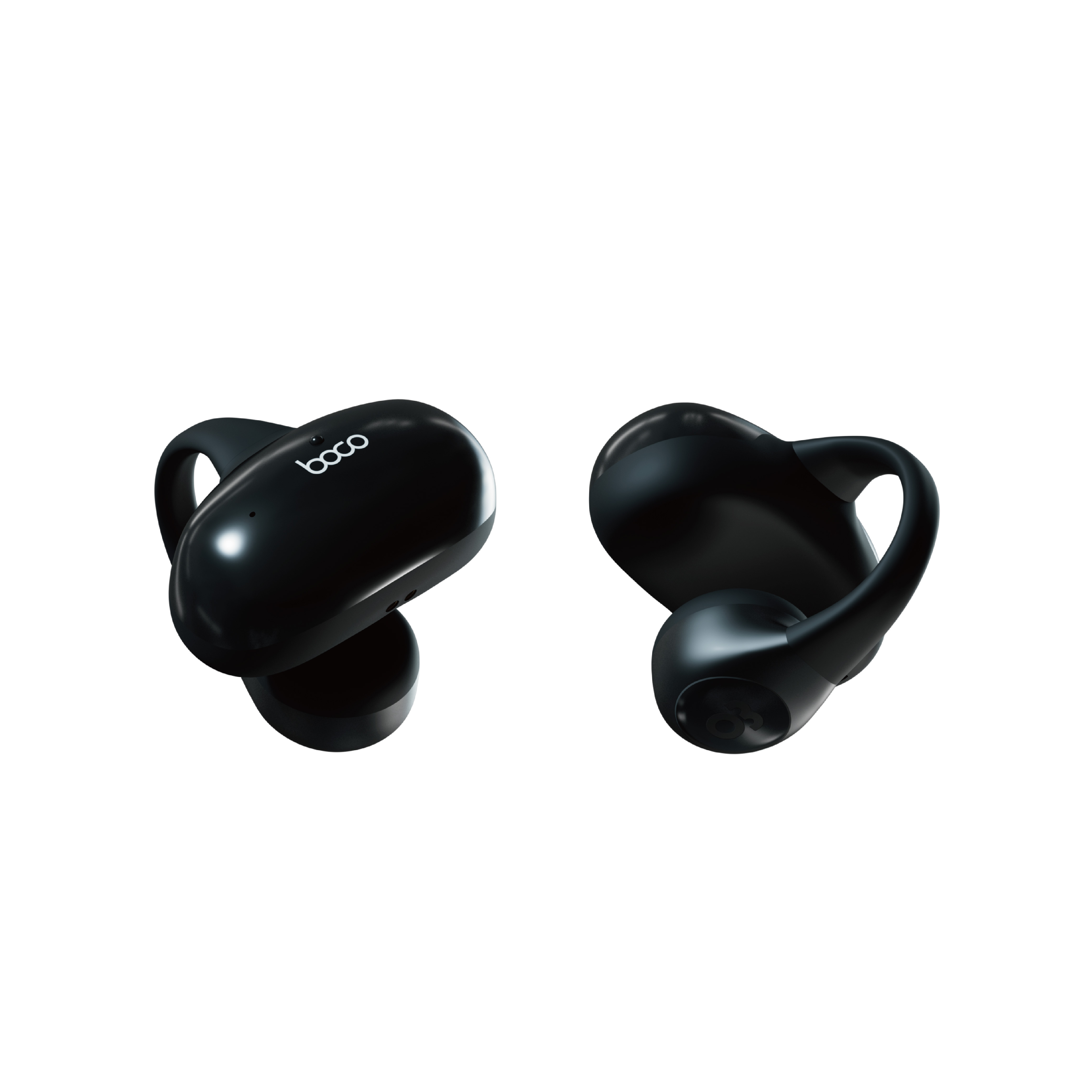 オーディオ機器Boco earphones 骨伝導イヤホン PEACE SS-1 BLACK